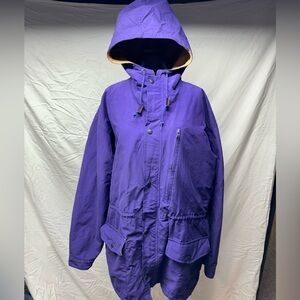 Vintage  Y2K polo Sport Ralph Lauren purple fleece lined jacket large